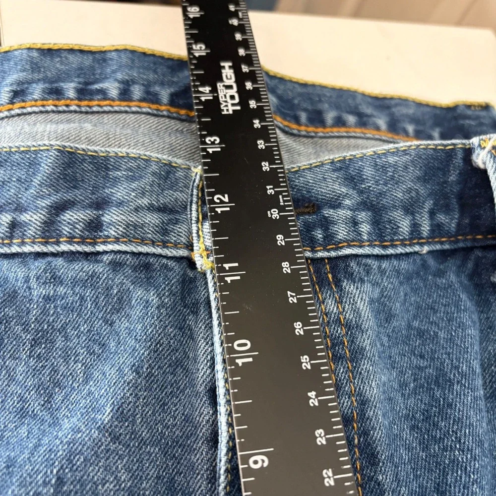 Levis‎ 505 Regular Fit Straight Leg Mens Jeans Medium Wash Blue 44x30 Fits 40x29